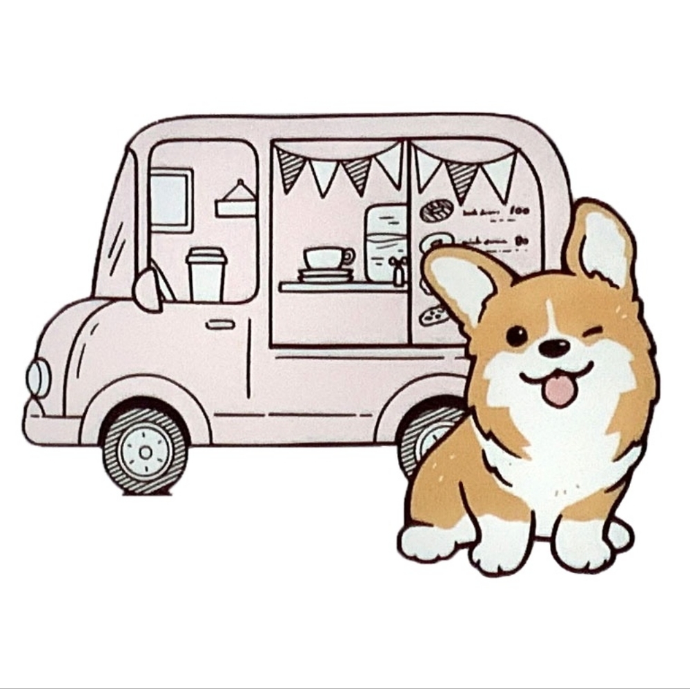 Waterproof Corgi Puppy Sticker Decal Die Cut